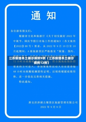 江苏新增本土确诊病例9例（江苏新增本土确诊病例12例）-第2张图片-多讯网