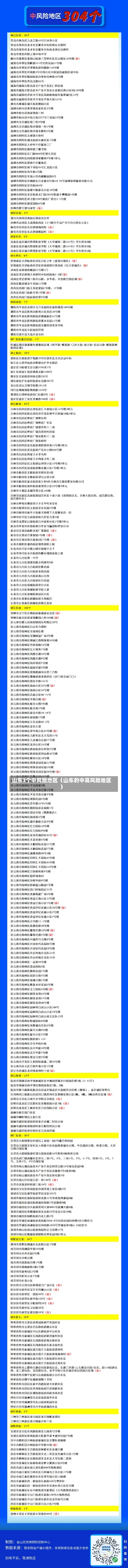 山东3个中风险地区（山东的中高风险地区）-第2张图片-多讯网