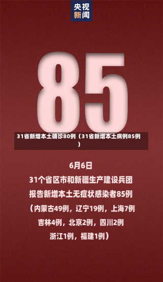 31省新增本土确诊80例（31省新增本土病例85例）-第2张图片-多讯网