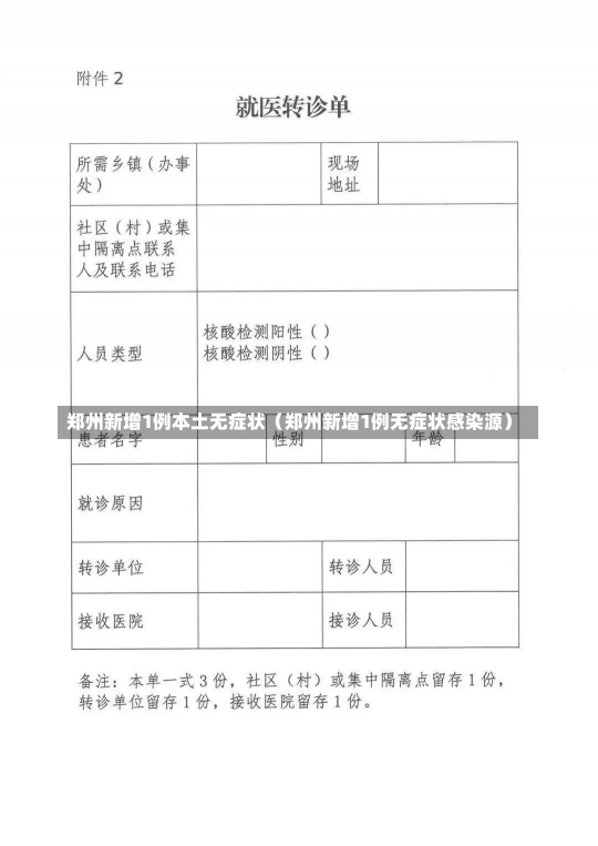 郑州新增1例本土无症状（郑州新增1例无症状感染源）-第2张图片-多讯网