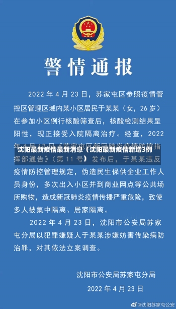 沈阳最新疫情最新消息（沈阳最新疫情新增3例）-第2张图片-多讯网