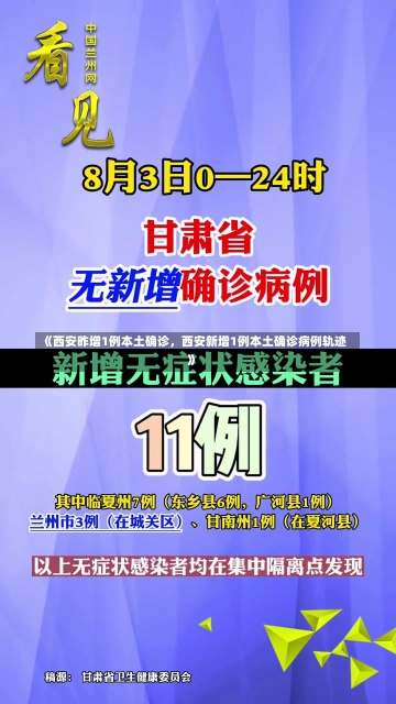 《西安昨增1例本土确诊，西安新增1例本土确诊病例轨迹》-第2张图片-多讯网