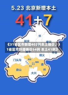 《31省区市新增402例本土确诊，31省区市新增确诊54例 本土41例》-第1张图片-多讯网