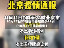 10月27日31省区市新增确诊42例（10月27日确诊病例）-第2张图片-多讯网