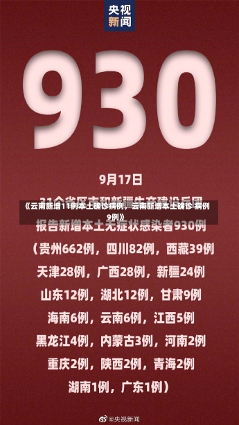 《云南新增11例本土确诊病例，云南新增本土确诊 病例9例》-第3张图片-多讯网