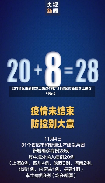 《31省区市新增本土确诊4例，31省区市新增本土确诊4例p》-第2张图片-多讯网