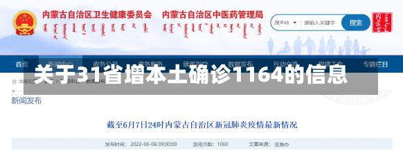 关于31省增本土确诊1164的信息-第3张图片-多讯网