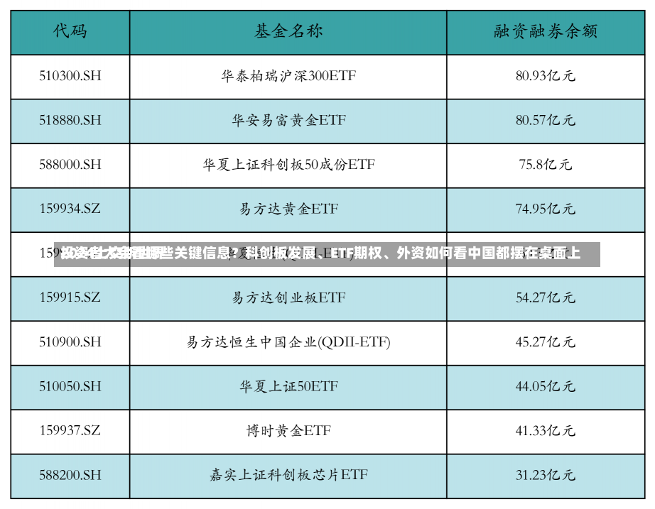 2024上交所世界
投资者大会看哪些关键信息？科创板发展、ETF期权、外资如何看中国都摆在桌面上-第2张图片-多讯网