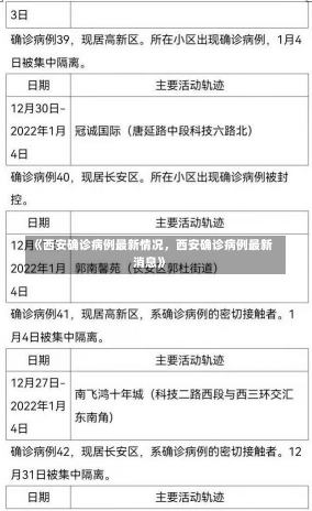 《西安确诊病例最新情况，西安确诊病例最新消息》-第3张图片-多讯网