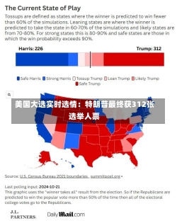 美国大选实时选情：特朗普最终获312张选举人票-第1张图片-多讯网