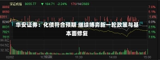 华安证券：化债符合预期 继续博弈新一轮政策与基本面修复-第1张图片-多讯网