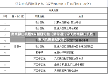 南京禄口机场9人新冠阳性（紧急通知今天南京禄口机场发现九例新冠阳性）-第1张图片-多讯网