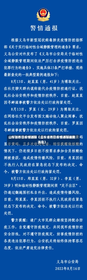 山东省昨日疫情通报（山东省昨日疫情通报最新消息）-第1张图片-多讯网