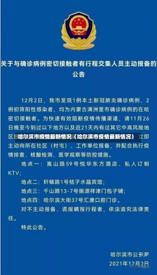 哈尔滨市疫情最新情况（哈尔滨市疫情最新情况）-第3张图片-多讯网