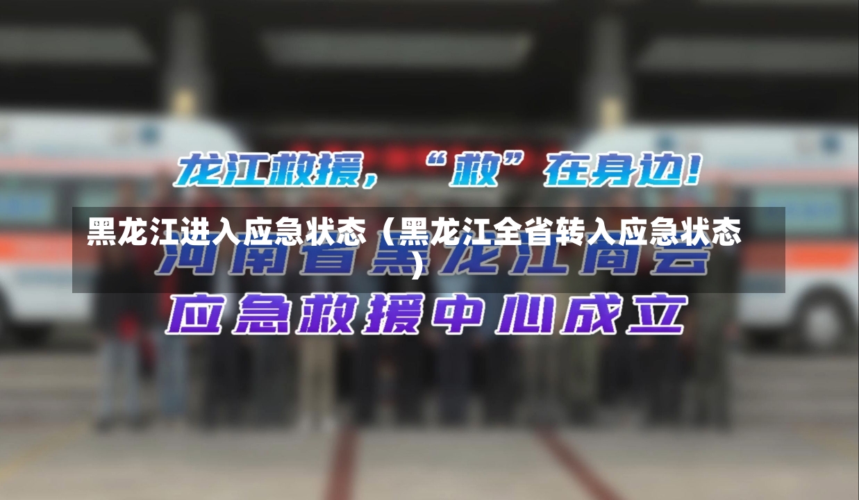 黑龙江进入应急状态（黑龙江全省转入应急状态）-第2张图片-多讯网