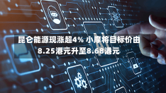 昆仑能源现涨超4% 小摩将目标价由8.25港元升至8.68港元-第2张图片-多讯网