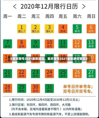 《重庆限号2021最新通知，重庆限号2021最新通知查询》-第1张图片-多讯网