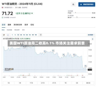 美国WTI原油周二收高0.1% 市场关注需求前景-第3张图片-多讯网