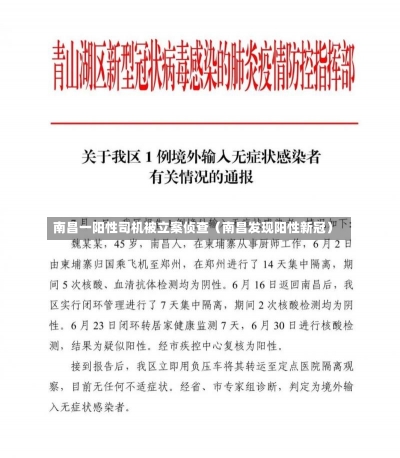 南昌一阳性司机被立案侦查（南昌发现阳性新冠）-第2张图片-多讯网