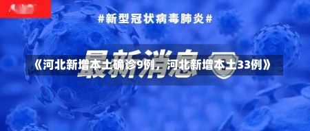 《河北新增本土确诊9例，河北新增本土33例》-第2张图片-多讯网