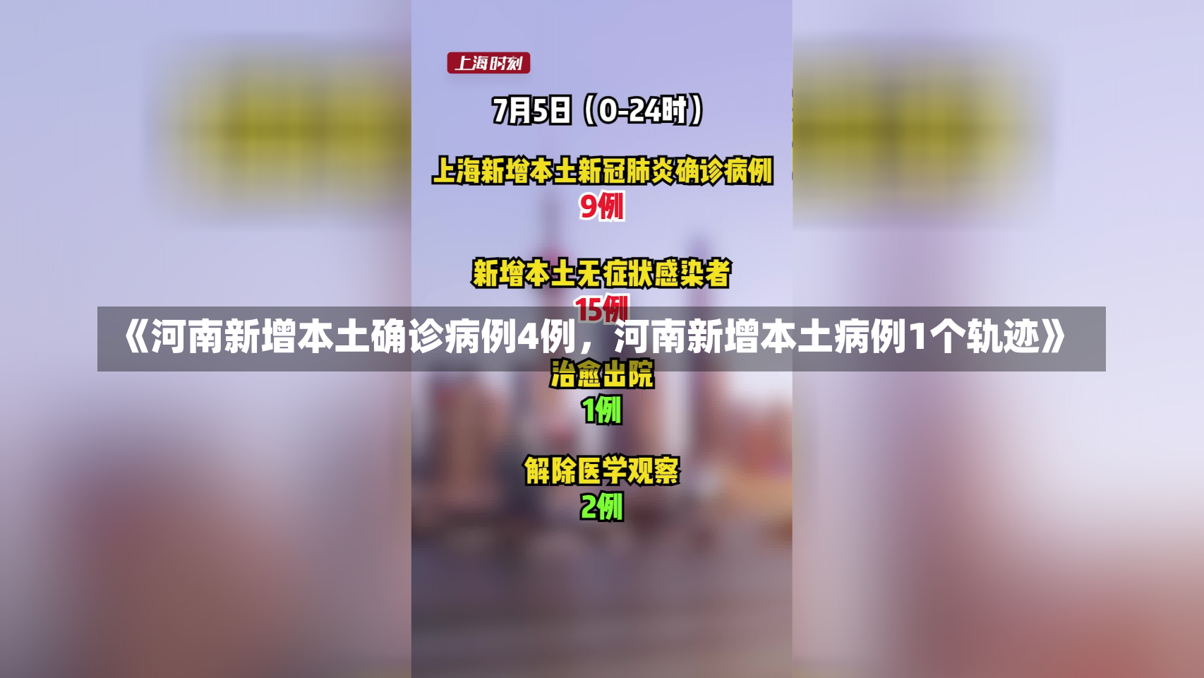 《河南新增本土确诊病例4例，河南新增本土病例1个轨迹》-第1张图片-多讯网