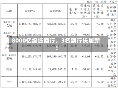 8000亿级城商行，3名副行长履新！-第2张图片-多讯网