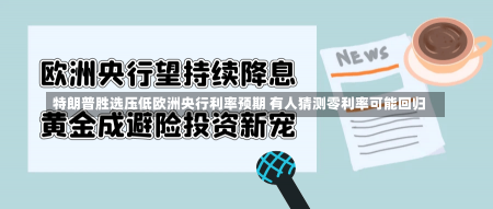 特朗普胜选压低欧洲央行利率预期 有人猜测零利率可能回归-第1张图片-多讯网