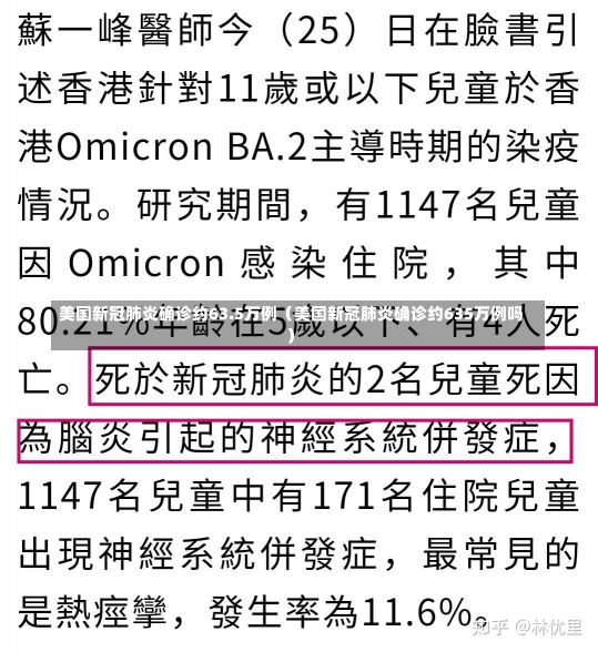 美国新冠肺炎确诊约63.5万例（美国新冠肺炎确诊约635万例吗）-第1张图片-多讯网