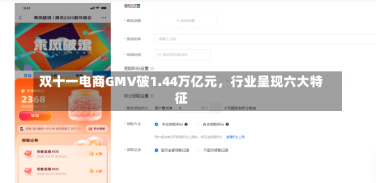 双十一电商GMV破1.44万亿元，行业呈现六大特征-第1张图片-多讯网