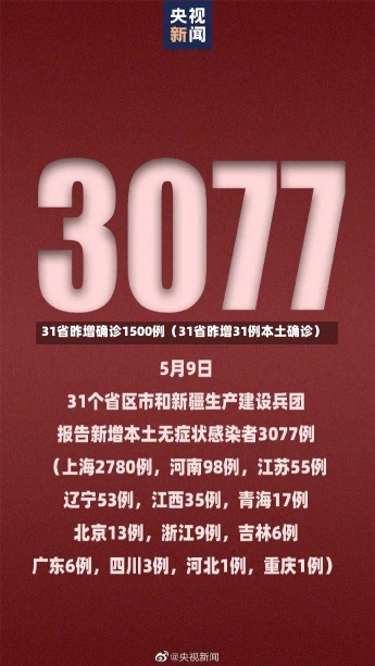 31省昨增确诊1500例（31省昨增31例本土确诊）-第3张图片-多讯网