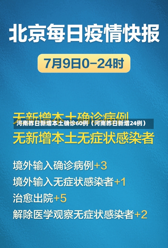 河南昨日新增本土确诊60例（河南昨日新增24例）-第2张图片-多讯网