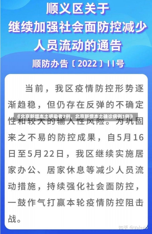 《北京新增本土感染者7例，北京新增本土确诊病例1例》-第2张图片-多讯网