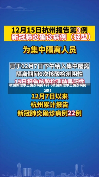 杭州新增本土确诊病例1例（杭州新增本土确诊病例2例）-第1张图片-多讯网