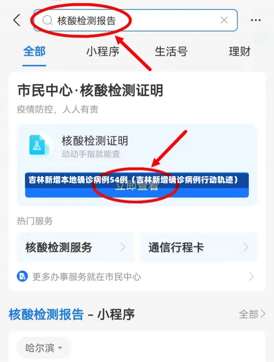 吉林新增本地确诊病例54例（吉林新增确诊病例行动轨迹）-第1张图片-多讯网