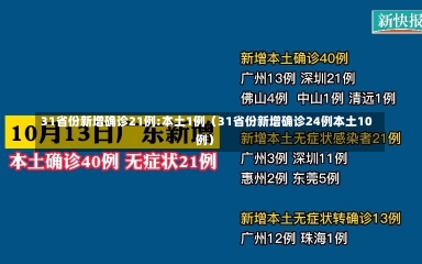 31省份新增确诊21例:本土1例（31省份新增确诊24例本土10例）-第2张图片-多讯网