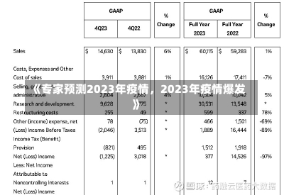 《专家预测2023年疫情，2023年疫情爆发》-第3张图片-多讯网