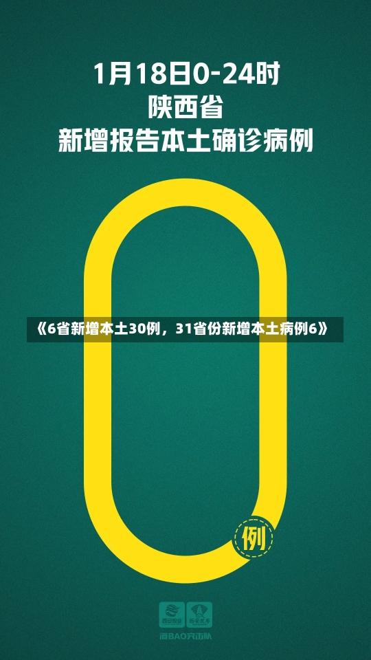 《6省新增本土30例，31省份新增本土病例6》-第1张图片-多讯网