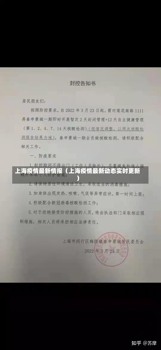 上海疫情最新情报（上海疫情最新动态实时更新）-第1张图片-多讯网