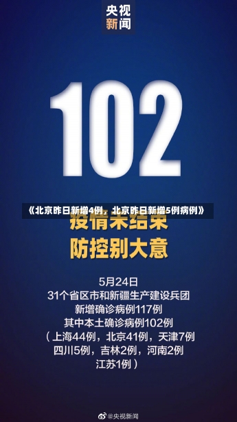 《北京昨日新增4例，北京昨日新增5例病例》-第1张图片-多讯网