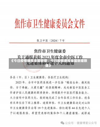 《今日疫情通报全国新增，今日疫情通报全国新增数据》-第1张图片-多讯网