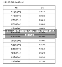 《山东疫情最新分布图，山东疫情最新分布图片》-第1张图片-多讯网