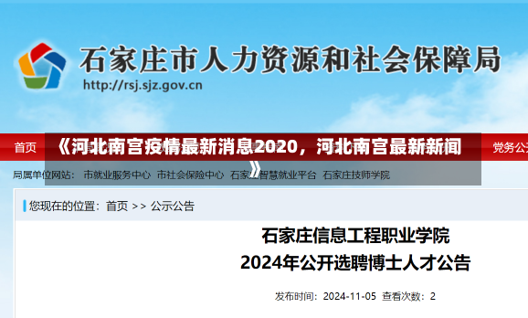 《河北南宫疫情最新消息2020，河北南宫最新新闻》-第1张图片-多讯网