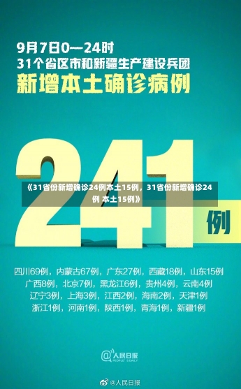 《31省份新增确诊24例本土15例，31省份新增确诊24例 本土15例》-第2张图片-多讯网