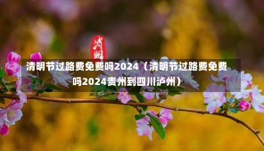 清明节过路费免费吗2024（清明节过路费免费吗2024贵州到四川泸州）-第1张图片-多讯网