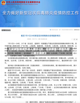 《安徽新增境外输入确诊2例，安徽新增1例境外输入确诊病例》-第2张图片-多讯网