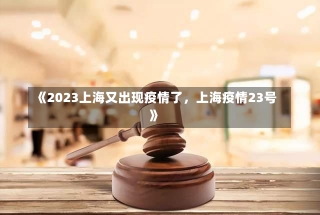 《2023上海又出现疫情了，上海疫情23号》-第2张图片-多讯网