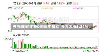 巴西国民钢铁公司盘中异动 股价大涨5.21%-第3张图片-多讯网